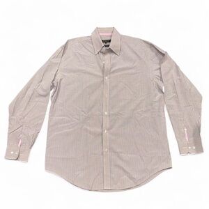 Like new Bobby Jones Pink and White Checkered Button Down Longsleeve Shirt L